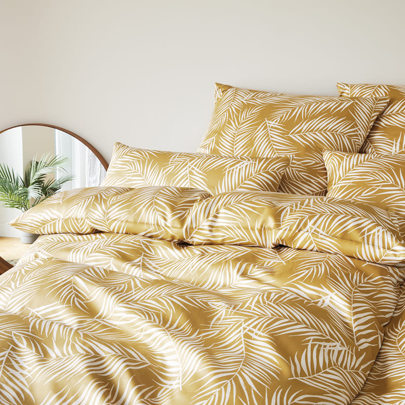 Satin-Bettwäsche 24551-Maison Leaves (elegante) - Betten Neemann Bremerhaven